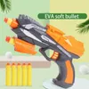 Gun Toys Outdoor toys guns soft bullets automatic reset electric shooting target accessories children sound light shooting electronic scoring game 240307