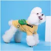 Vestuário para cães Moda Pet Dog Roupas para Cães Camisa Listrada Roupas Roupas de Cachorrinho Camiseta Francês Bldog Ropa Drop Delivery Home Garden P Dhitb