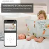 Caméra de surveillance pour bébé Caméra de sécurité WIFI sans fil haute définition 3MP 5MP AI suivi intelligent surveillance vidéo intérieure couleur vision nocturne moniteur pour bébé Q240308