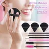 248 pcs disposable makeup tool suits with triangular makeup puff mascara stick lip brush eyeliner brushing makeup set 240220