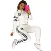 2024 Sporty Two Piece Pants Tracksuit Women Casual Zip Jacket and Sweatpants Set Free Ship