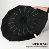 未来症の骨大傘の男性女性風力プロフコンパクト傘自動折りたたみビジネス贅沢な太陽雨傘240301