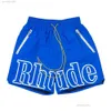 Shorts pour hommes Shorts de créateurs Shorts Rhude Mode d'été Pantalons de plage Hommes de haute qualité Street Wear Rouge Bleu Noir Pantalon Violet Short de bain pour hommes Tendance de la mode Rhude 9965