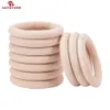 Sutoyuen Massaggiagengive per bambini 100 pezzi Anello di legno rotondo in legno 40-70mm Bracciale fai da te Artigianato Regalo Massaggiagengive in legno Accessorio per dentizione naturale 240307