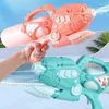 Gun Toys 1000ml high-pressure pull-out water gun with large capacity cartoon summer beach outdoor childrens game toys for childrenL2403