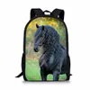 School Bags 2021 Fashion Horse 3D Print For Teenager Boys Girls Primary Kids Backpack Student Book Bag Satchel Mochila Infantil283m