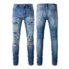 Jeans pour homme Designer Skinny Biker Noir Blanc Long Rip Hommes Moto Zip Hip Hop Détresse Cargo Denim Jeunesse Slim Fit Droit Trou En Détresse Cool Guy