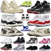 Wyhodowane przerobione buty do koszykówki trawy odwrotne Mocha Jumpman 1 Low Olive Golf Black Cat 4s Cherry 11 Wdzięczność Cool Grey Men Treakers Treakers Dhgate Big Size 13