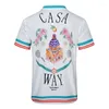 Casual overhemden voor heren Zomersurfen Casa Print Set Afdrukken Hoge kwaliteit Heren Dames Mode Heren Hawaiiaans overhemd