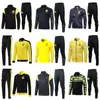 2023 2024 Borussia Dortmund Tracksuit kurtka Pełne zestawy piłki nożnej Reus Bellingham Training Set Football Sets Surtment 2023/24 Long Zip Men Sportswear