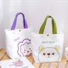 Torby na zakupy kreskówki dla zwierząt torba na płótnie unisex torebki ponowne użycie składanego Kawaii Fashion torebka Pacakge