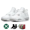 Met box jumpman 4s basketbalschoenen jump man 4 militaire zwarte kat cactus gefokt opnieuw bedacht witte oreo dennengroene donder sport sneakers trainers