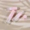 5ml 10ml gradiente rosa rolo de vidro na garrafa vazia perfume garrafa de óleo essencial rolo bola garrafa recipiente líquido maquiagem