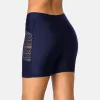 Capris Anfilia Damen Mesh-Badeshorts, ausgehöhlt, hohe Taille, Bade-Caprihose, Tankini-Unterteil