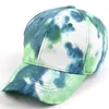 Ball Caps Tie Dye Cotton Fashion Trend Baseball Unisex Adjustable Women Men Casual Hip Hop Outdoor Travel Sports Sun Visor Hats