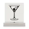 Tapis de table Appletini Dessous de verre en céramique (carré) Pot en vrac Tasse mignonne