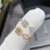 MY TWIN-Ringe für Damen, Designer-Diamant, klassischer Stil, vergoldet, 18 Karat, höchster Zähler, Advanced Materials-Markendesigner-Geschenk für Freundin mit Box 011