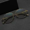 2024 Retro Square Womens Solglasögon Dita Fashionabla Design Pilotstil Hög estetiskt värde Pure Titanium kan paras med myopia glasögon ram färg förändrade l