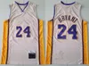 Retrocesso Basquete Bryant Retro Jersey Vintage Tudo Costurado Preto Vermelho Branco Amarelo Roxo Bege Azul Cor da equipe para fãs do esporte respirável de alta qualidade