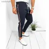 Pantaloni sportivi da palestra estivi da uomo slim fit da corsa pantaloni a righe pantaloni sportivi 2020 240308