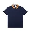 Business-Poloshirts für Herren, Designer-T-Shirts, Poloshirts, hochwertige Baumwolle, modisches, klassisches T-Shirt mit gesticktem Buchstaben-Logo, hochwertiges, bequemes Oberteil, asiatische Größe M-3XL