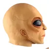 Party Decoration Alien Latex Mask för ADT Mardi Gras Halloween Cosplay Masquerade Costum Props Huanted House 220915 Drop Delivery Dhoba