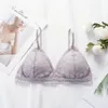 Bras Sexy Floral Lace Bra Top for Women Push Up Female Lingerie Breathable Bralette Removable Pad Thin Fashion Wireless