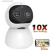 Câmera monitor do bebê FHD 1080P Smart Home WiFi IP Monitoramento de segurança interna CCTV PTZ 360 10X Zoom Detecção de movimento Pet Q240308