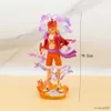 Action Toy Toy Biece One Piece Luffy Gear 5 anime Figure Sun God Nikka PVC تمثال تمثال تمثال قابل للتجميع دمية ألعاب الأطفال