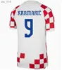 Fotbollströjor 2022 2023 Croacia Modric National Team Mandzukic Perisic Kalinic 22 23 Football Shirt Kovacic Rakitic Kramaric UniformSh240308