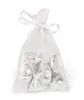 100 Stück weiße Organza-Verpackungsbeutel, Geschenktüten, Schmuckbeutel, Hochzeitsgeschenke, Weihnachtsfeier, Geschenkbeutel, 10 x 15 cm, 39 x 59 Zoll2023286