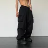 Streetwear Spring Summer Cargo Spodnie Mężczyźni Multi-Papoślicz Harajuku Casual Mens Jogger Spodnie szerokie nogi luźne spodnie damskie 240228