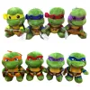 Jouet en peluche tortue de combat mignon, compagnon de jeu pour enfants, cadeau de vacances, décoration de salle, vente en gros