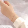 Pulsera Minimalista De Retales Cuadrados Pequeños Temperamento De Moda para Mujer, Cadena Lisa, Accesorios De Viaje Diario para Regalar A Amigas