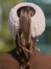 Visors Fur Hat Female Winter Korean Fashion Rex Hair Cap Travel Warm Empty Top