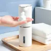 Distributeurs automatiques de savon en mousse, Machine à laver les mains intelligente pour salle de bains, avec chargement USB, matériau ABS blanc de haute qualité 240226