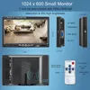 Uvusee 7inch Small HDMI Monitor 1080pポータブルIPSモニター1024x600ビルトインスピーカーPCゲーム用HDMI VGA AV入力