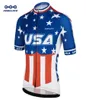 USA Navy Internationale Heren Cycles Jersey Nieuwe Amerikaanse Sport Dirt Outdoor Bike Uniform Korte Mouw Pro Team Fietskleding Wear1742391