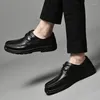 Casual Shoes Comfort Sneakers Male Spring Autumn Footwear Man Genuine Leather Black 2024 Oxfords