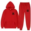 Trui Mannelijke Set Sport Broek Heren Trainingspak Vrouwen Sport Top Kleding Broek Sets voor 2 Stuks Hoodie Capuchon man 240301