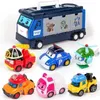 Anime Manga Korean Police Robot Car Transformation Robot Action Character Cartoon Police Car Animation Character Police Amber Roy Childrens Toy Gift J240308