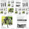 Tripods Triopo 67 Carbon Fiber Camera Tripod With Professional Monopod And 360 Degree Ball Head For Dslr Cameras Drop Delivery Dh3Ms