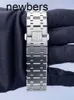 Homens Audempigut Luxury APS Factory Watch Movimento suíço épico Royal Oak 26120st Double Time Blue Dial Watch With Paperzqtv
