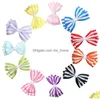 Hair Accessories 3.5 Cute Colorf Stripe Print Small Bow Kids Baby Girls Clips Hairpins Barrettes Gifts Drop Delivery Maternity Dh86C