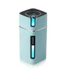 Diffuseurs d'huiles essentielles Mini humidificateur portable Grain de bois 300 ml Trasonic Car USB Aroma Air Diffuseur Couleur Lampe LED Humidificador Fo Dhytl