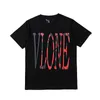 Vlone T-shirt Mäns / kvinnors par Casual modetrend High Street Loose Hip-Hop100% Cotton Printed Round Neck T-shirt US Size S-XL 1208