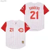 Beyzbol Formaları Mitchell ve Ness Gerileme Reds Jersey Cincinnati Pete Rose Sanders Tony Perez Ken Griffey Jr. Boyut S-4XLH240308