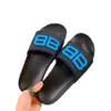 Balencaga b Pantofole con lettera familiare da donna 23 New Paris Night Glow Large da uomo e stesso stile Beach Luxury Designer Slides 5EY5