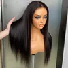 Malaysian Peruvian Indian Brazilian Natural Black Silky Straight 13x4 Glueless Frontal Wig 100% Raw Virgin Remy Human Hair