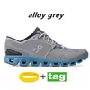 Scarpe di alta qualità On Designer Casual Cloud X Top Scarpe Uomo Donna Nero Bianco Lega di frassino Grigio Arancione Aloe Storm Blu Ruggine Rosso Sport Sneakers Designer Uomo Stringate M